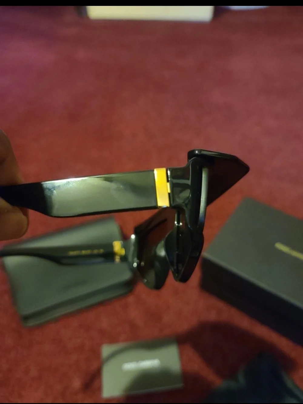 DOLCE & GABBANA Black Shield Sunglasses - Modern Full-Coverage Design